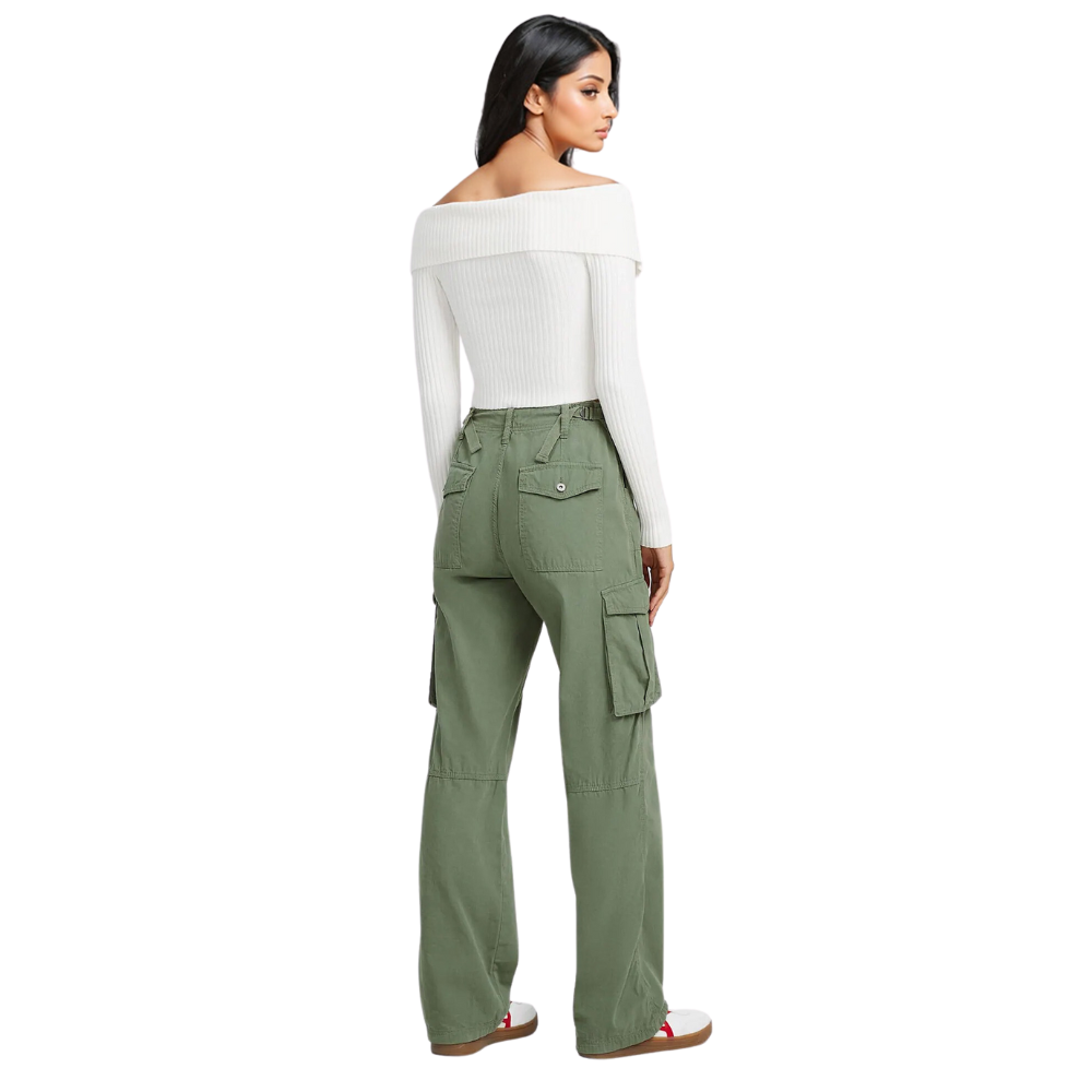 Pantalón cargo ajustable